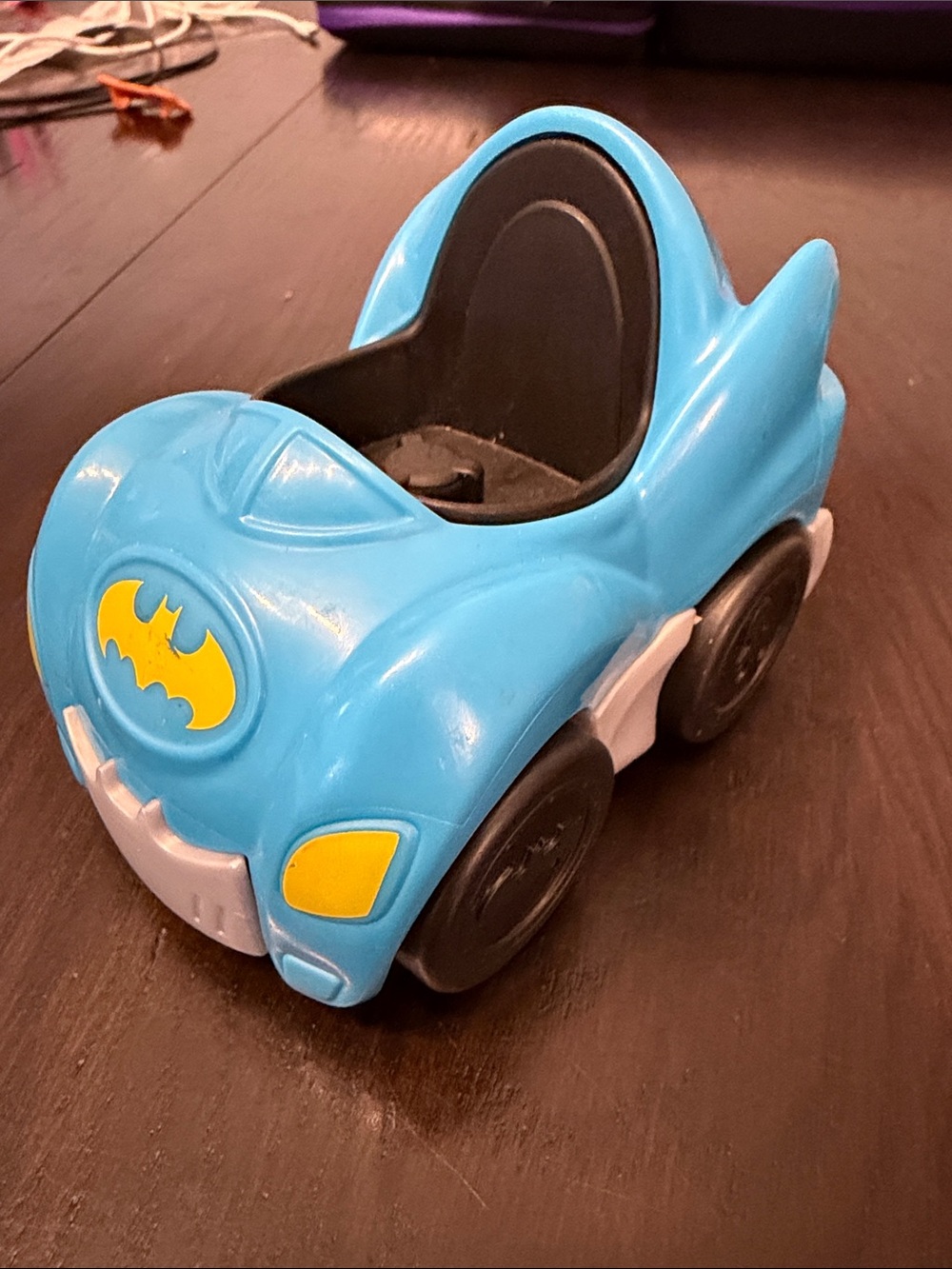 Fisher Price Batman Blue and Yellow Ride-On Car Toy